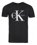 T-shirt koszulka Calvin Klein Jeans męska z okrągłym dekoldem grafitowa