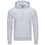 Bluza Tommy Jeans męska szara kangurka z kapturem
