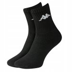 Kappa 3 pary czarne skarpetki skarpety wysokie za kostkę