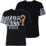 T-shirt koszulka Guess męska czarna na krótki rękaw duże logo