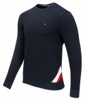 Bluza Tommy Hilfiger męska granatowa wkładana przez głowę bawełniana