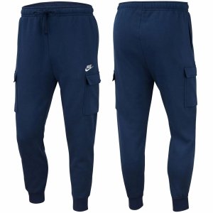 Nike dresowe spodnie męskie granatowe