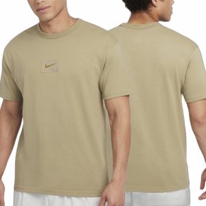 T-shirt koszulka męska Nike swobodny luźny fason logo brązowa