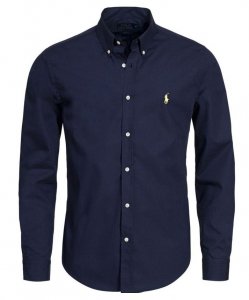 Koszula męska Ralph Lauren granatowa bawełniana