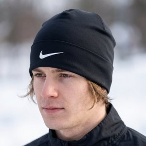 Nike czapka zimowa czarna logo unisex sportowa