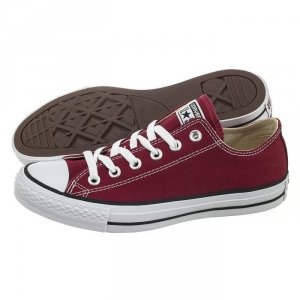 Converse klasyczne niskie trampki buty damskie bordowe