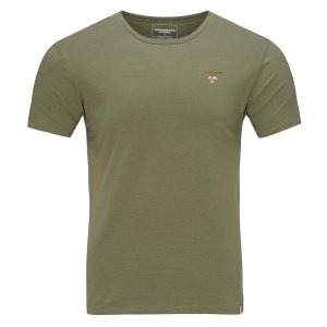Aeronautica Militare t-shirt męski  koszulka khaki okrągły crew-neck