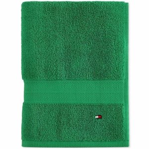 Ręcznik zielony Tommy Hilfiger bawełniany