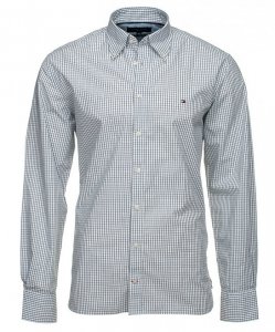 Koszula w kratkę Tommy Hilfiger Regular Fit męska logo
