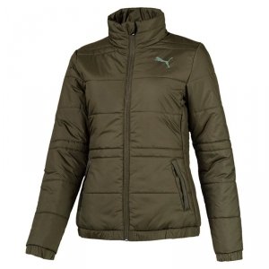 Puma kurtka damska zielona khaki rozpinana bez kaptura