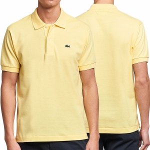 Polo polówka Lacoste męska żółta z kołnierzykiem