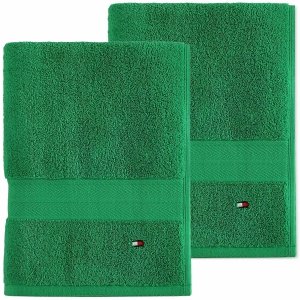 Zestaw ręcznik zielony Tommy Hilfiger bawełniany 2 sztuki