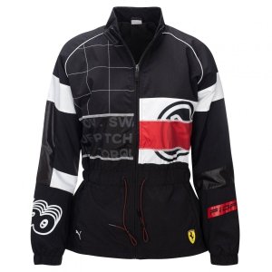 Puma Ferrari kurtka damska czarna rozpinana bez kaptura