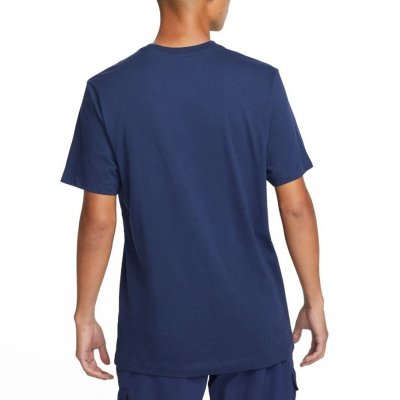 Nike t-shirt na krótki rękaw koszulka  męska granatowa z nadrukiem