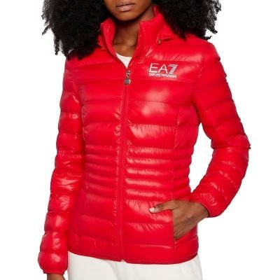 Kurtka damska Emporio Armani EA7 czerwona jesienna przejściowa