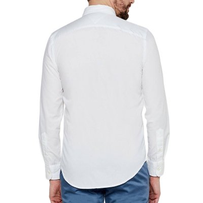 Koszula biała Tommy Hilfiger Slim Fit męska logo