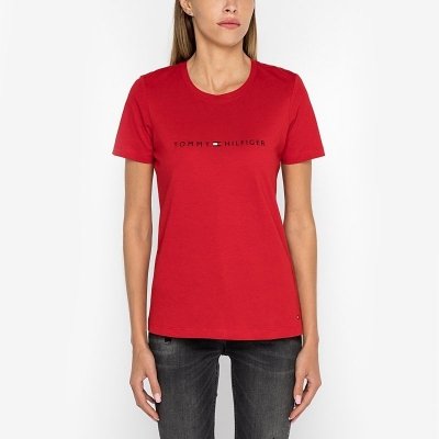 T-shirt Tommy Hilfiger koszulka bluzka damska czerwona