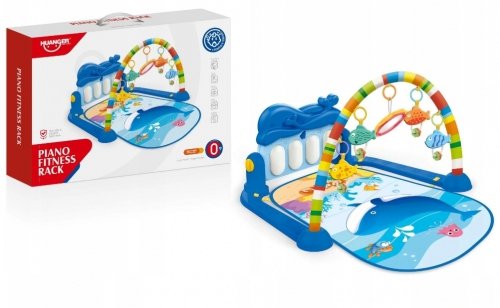 Interaktywna mata edukacyjna z pianinkiem duża dla dziecka z gryzakami