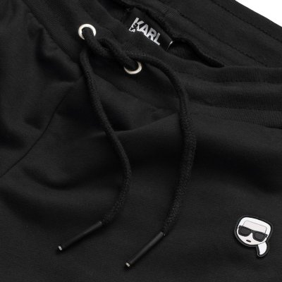 Spodnie damskie Karl Lagerfeld czarne bawełniane