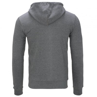 Bluza Calvin Klein męska szara z kapturem duże logo bawełniana