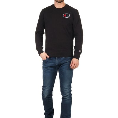 Champion bluza czarna męska logo
