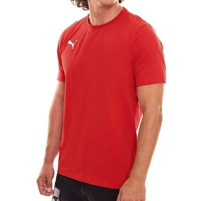 Puma t-shirt czerwony koszulka męska na krótki rękaw logo na piersi