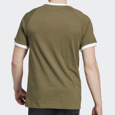 T-shirt Adidas koszulka khaki krótki rękaw logo na piersi