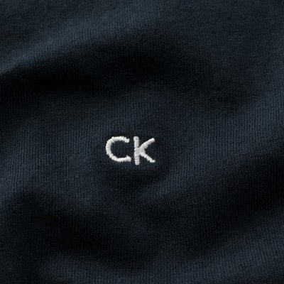 Calvin Klein t-shirt koszulka męska z okrągłym dekoldem granatowa