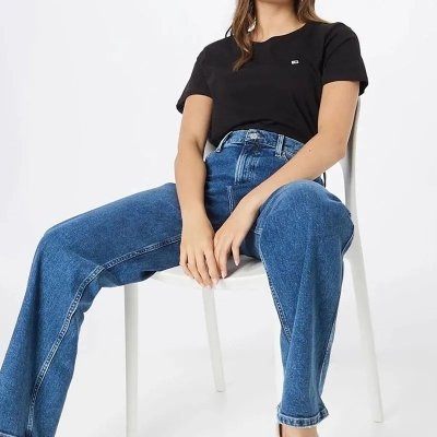 T-shirt Tommy Jeans koszulka bluzka damska czarna