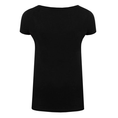 Armani Exchange t-shirt koszulka damska duże logo czarna