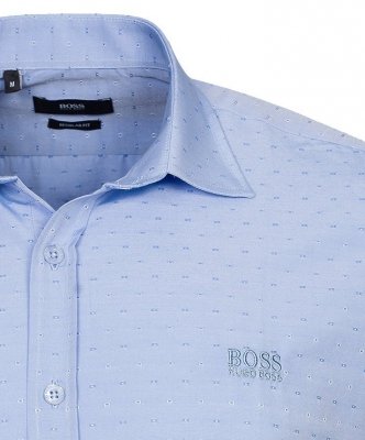 Koszula męska Hugo Boss błękitna Regular Fit