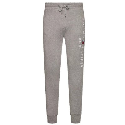 Spodnie Tommy Hilfiger dresowe spodnie męskie szare duże logo