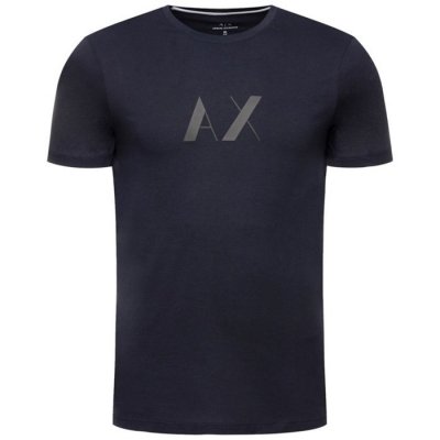 T-shirt Armani Exchange logo koszulka męska granatowa bawełniana