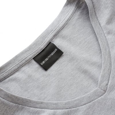 T-shirt Emporio Armani koszulka szara damska logo