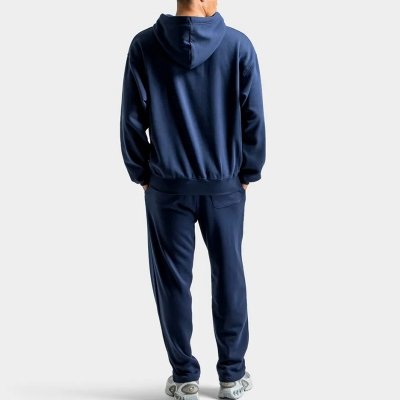 Bluza męska The North Face małe logo granatowa z kapturem