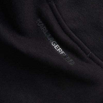 Bluza Karl Lagerfeld męska ze stójką rozpinana czarna