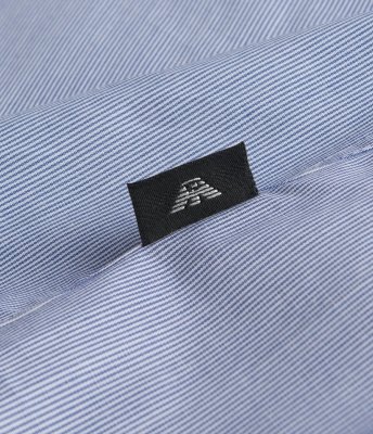 Emporio Armani koszula błękitna Modern Fit męska w paski