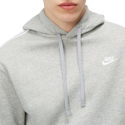 Nike komplet dresowy bawełniany męski spodnie bluza z kapturem szary