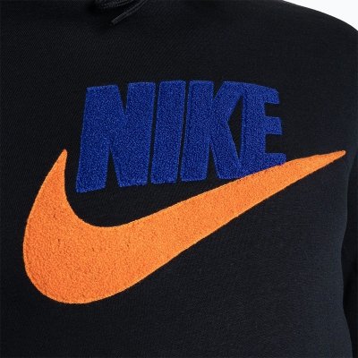 Nike Sportswear bluza męska kangurka czarna z nadrukiem