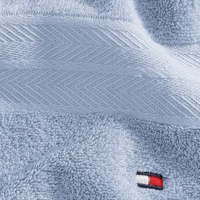 Zestaw ręcznik błękitny Tommy Hilfiger bawełniany 2 sztuki