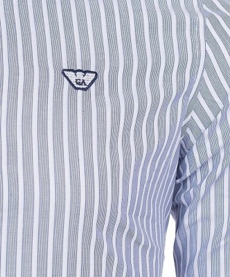 Koszula Armani Jeans w paski Regular Fit logo