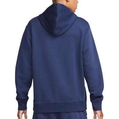 Nike Sportswear Swoosh  bluza męska kangurka granatowa  z nadrukiem