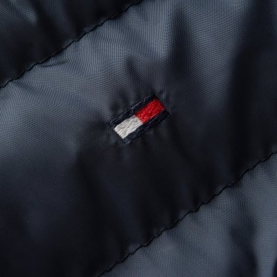 Kurtka męska Tommy Hilfiger jesień przejściowa pikowana granatowa