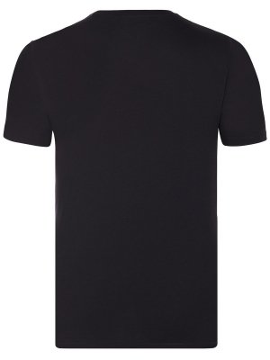 T-shirt Armani Jeans logo koszulka męska czarna bawełniana