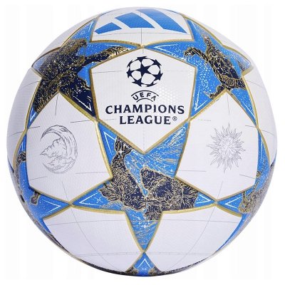 Piłka Adidas sportowa nożna EUFA Champions League niebieska