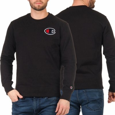 Champion bluza czarna męska logo