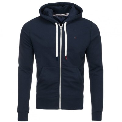 Bluza Tommy Hilfiger męska granatowa rozpinana z kapturem