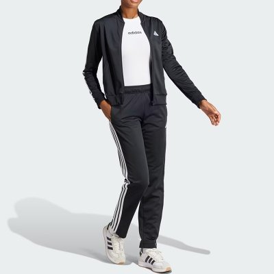 Adidas komplet dresowy czarny damski spodnie bluza 