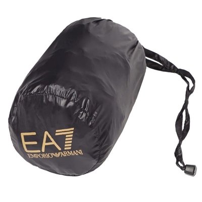 Bezrękawnik Emporio Armani EA7 męski czarny jesienny złote logo