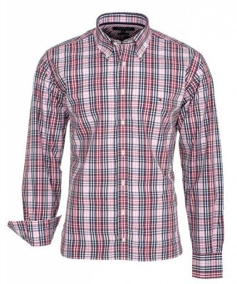 Koszula w kratkęTommy Hilfiger Regular Fit męska logo